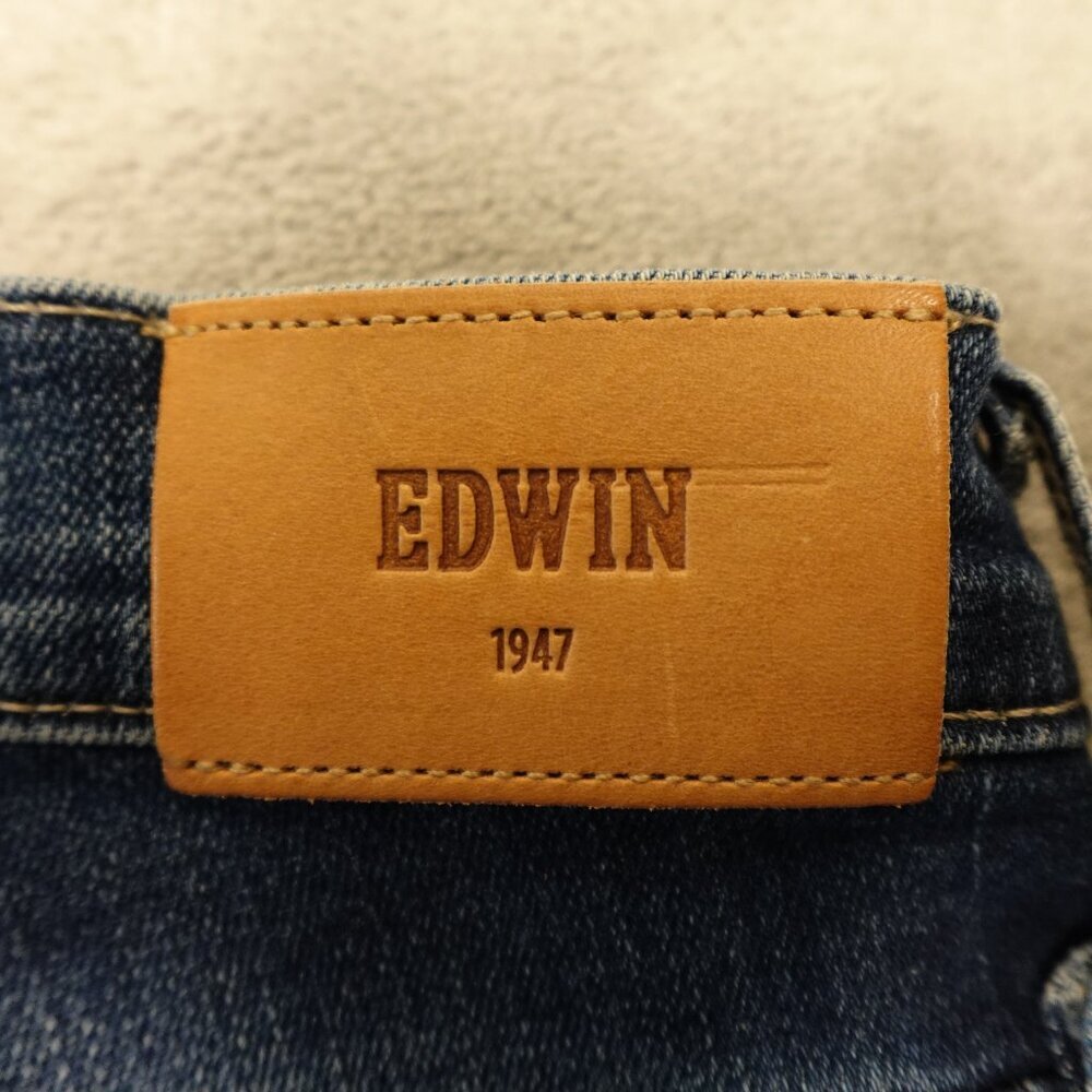 Edwin jeans Elin crop straight women's 26 blue denim NWT - Picture 11 of 13